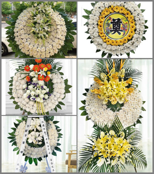 山东青岛黄岛区琅琊镇前桃园村花圈速递